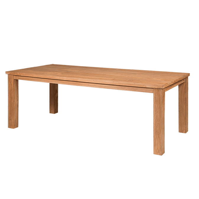 dichters Articulatie punt Tafel 220×100 cm Sumatra. Teakhout – Horeca Terras Service